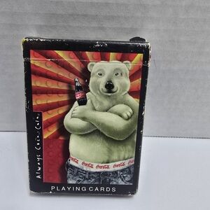 Coca Cola Red and Black Playing Cards